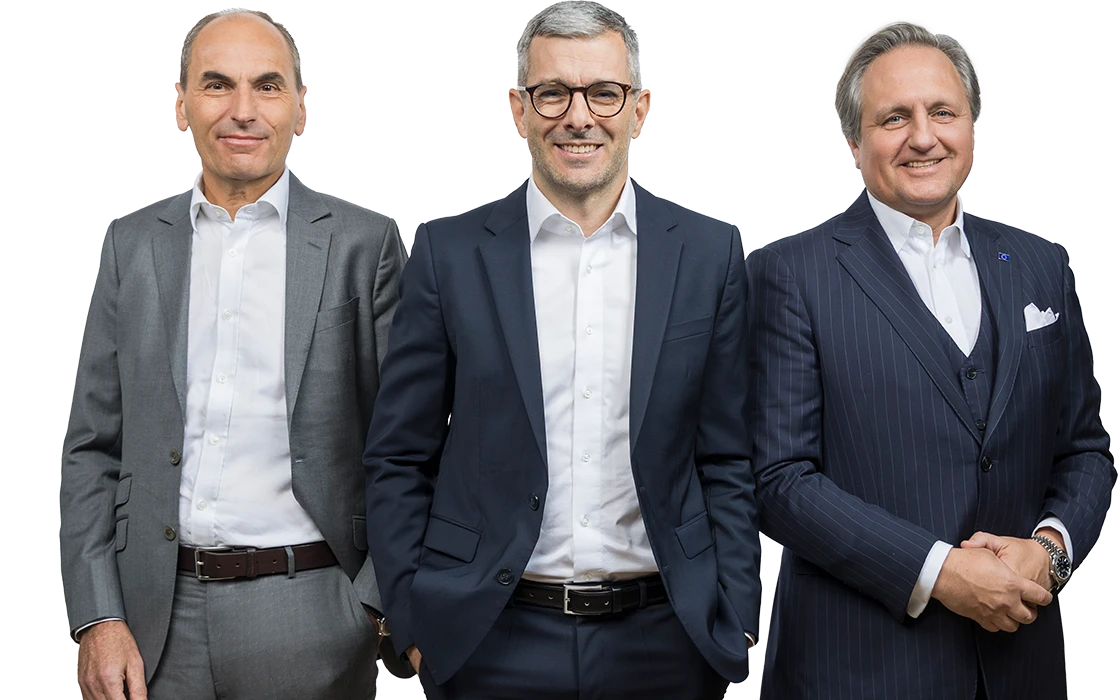 The Managing Board of the Lenzing Group, Georg Kasperkovitz, Mathias Breuer, Christian Skilich (Photo)