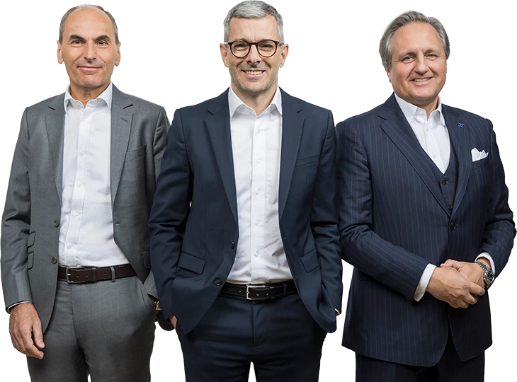 The Managing Board of the Lenzing Group, Georg Kasperkovitz, Mathias Breuer, Christian Skilich (Photo)